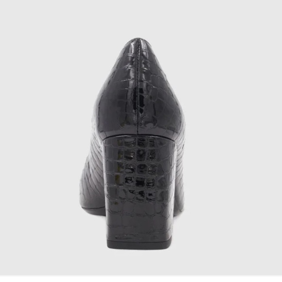 Aquatalia Peony Pump Black Crocco size 8 - Picture 6 of 8